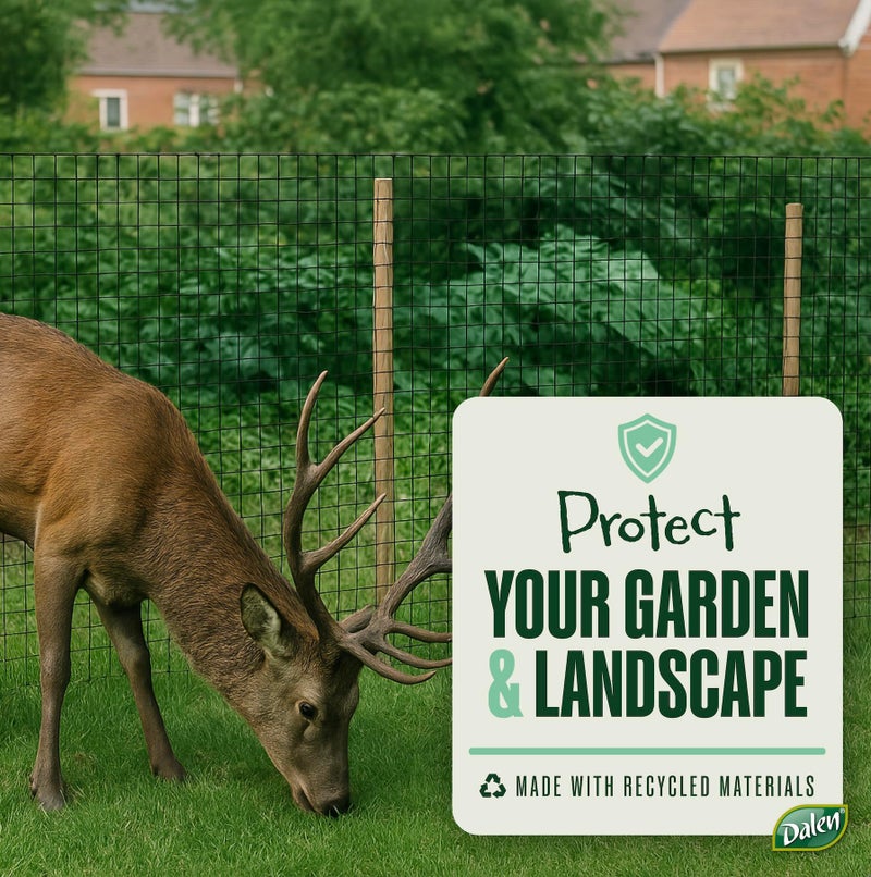 Dalen Deer X Protective Netting for Gardens and Landscapes - 7â€² x 100â€² - Strong and Durable 3/4â€³ Polypropylene Mesh with UV Inhibitors - Image 2